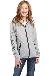 2022 Ariat Junior Byron Full Zip Hoodie 10040450 - Grey